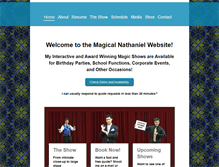 Tablet Screenshot of magicalnathaniel.com